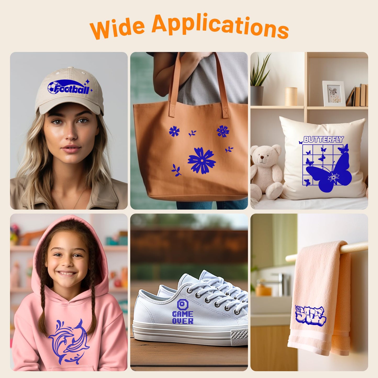 IROHTV Iron on Vinyl, 12'' x 35ft HTV Heat Transfer Vinyl Compatible with Cricut and Other Cutter Machine, Vinyl Heat Transfer for Shirts, HTV Vinyl Roll for Heat Vinyl Design (Royal Blue)