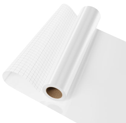 IROHTV Permanent Vinyl Matte White Vinyl Roll, Compatible with Cricut-12'' x 10FT Adhesive Vinyl for Cutting Machine, DIY for Customization, Durable on Smooth Surface