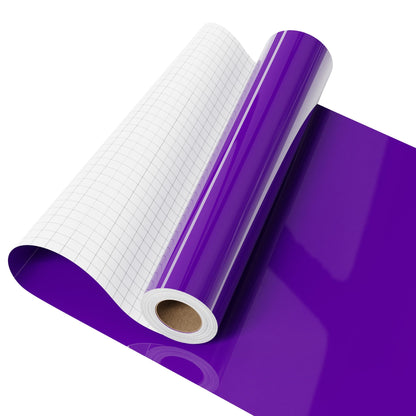 IROHTV Permanent Vinyl Purple Vinyl Roll, Compatible with Cricut-12'' x 15FT Adhesive Vinyl for Cutting Machine, DIY for Customization, Durable on Smooth Surface