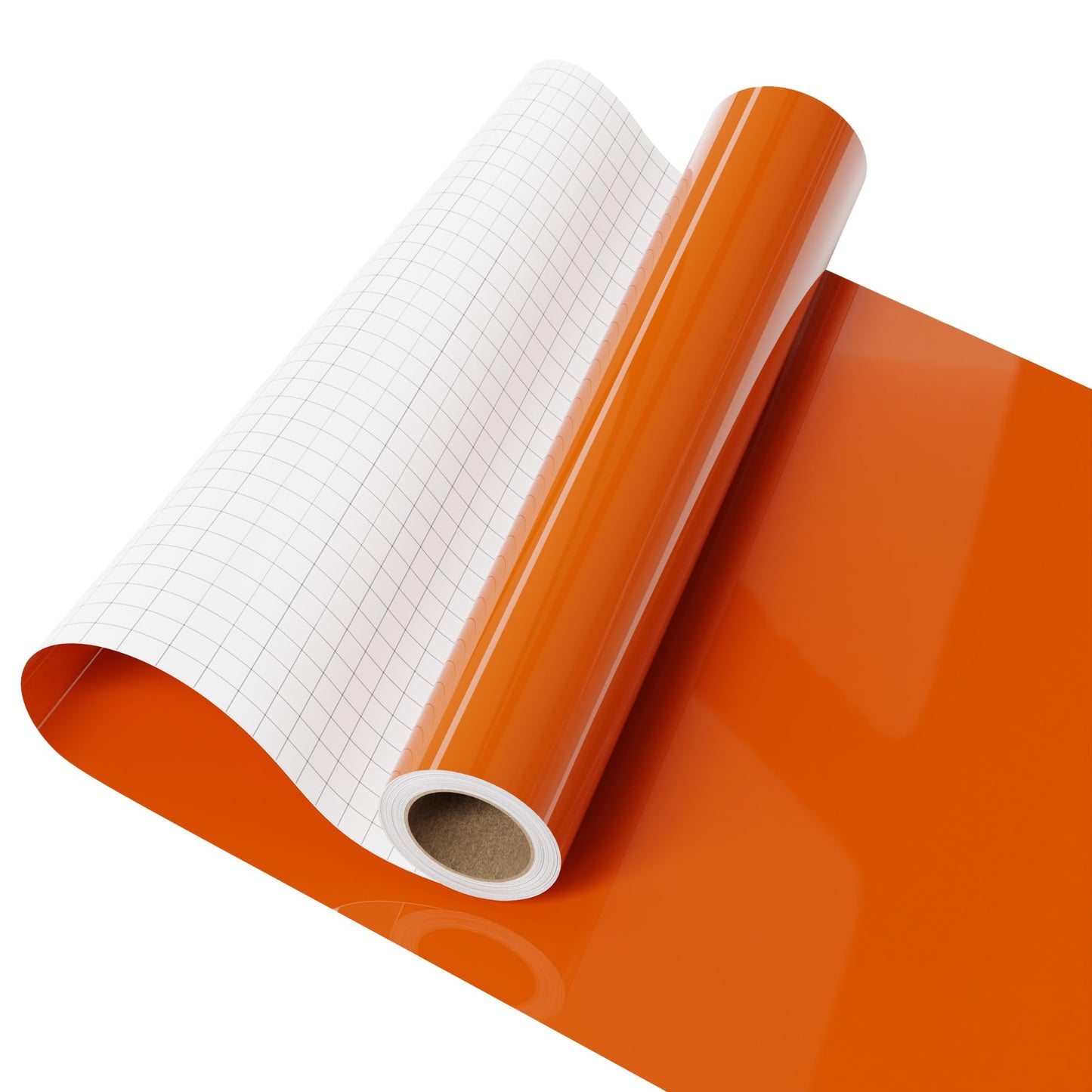 IROHTV Permanent Vinyl Orange Vinyl Roll, Compatible with Cricut-12'' x 6FT Adhesive Vinyl for Cutting Machine, DIY for Customization, Durable on Smooth Surface